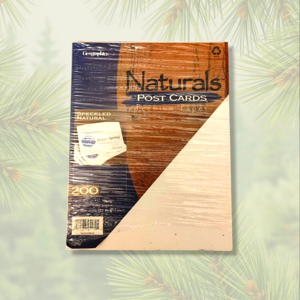 GEOGRAPHICS Speckled Natural Premium Postcards Paper